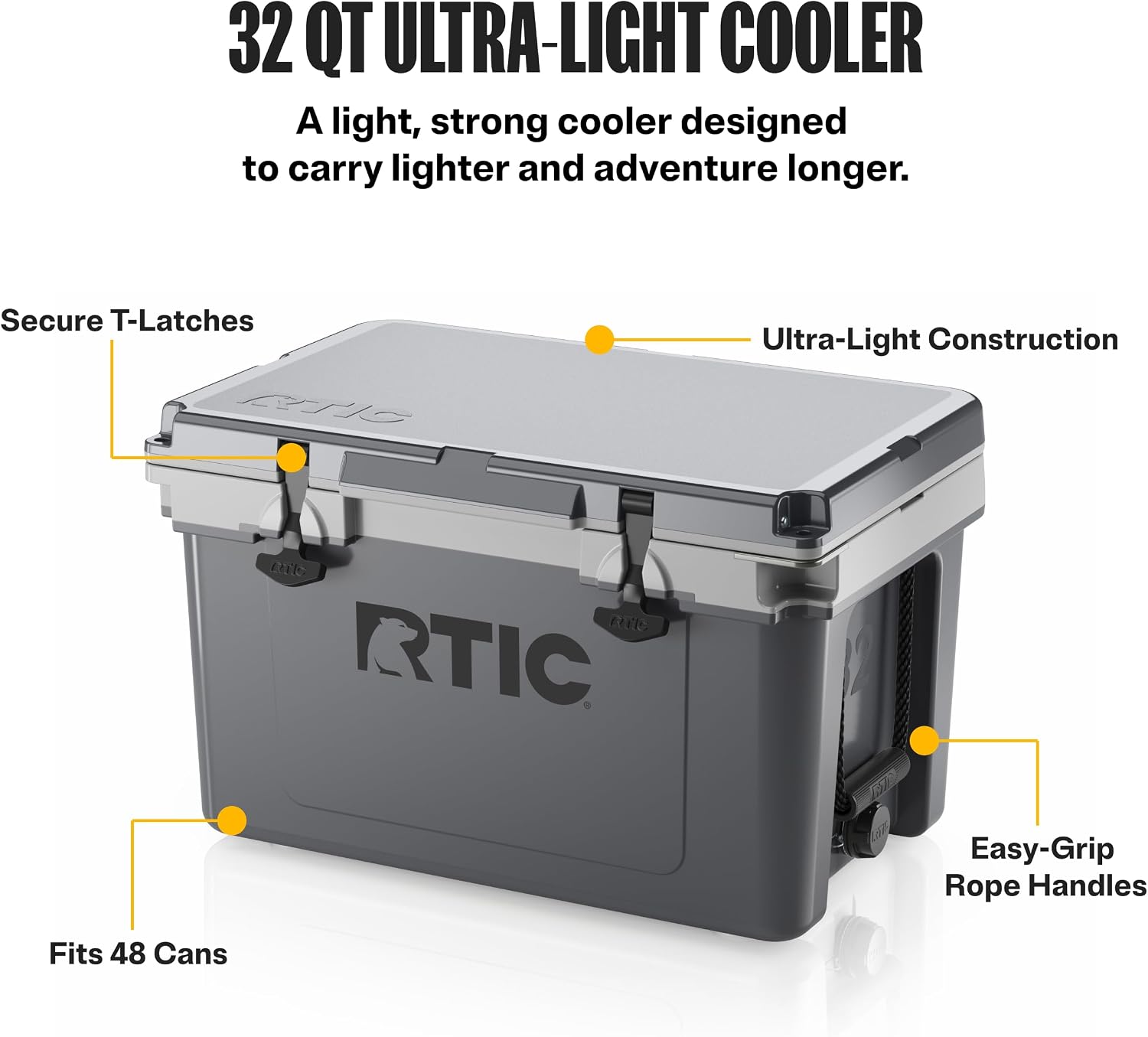 RTIC 32 QT Ultra-Light Hard Cooler - Image 2